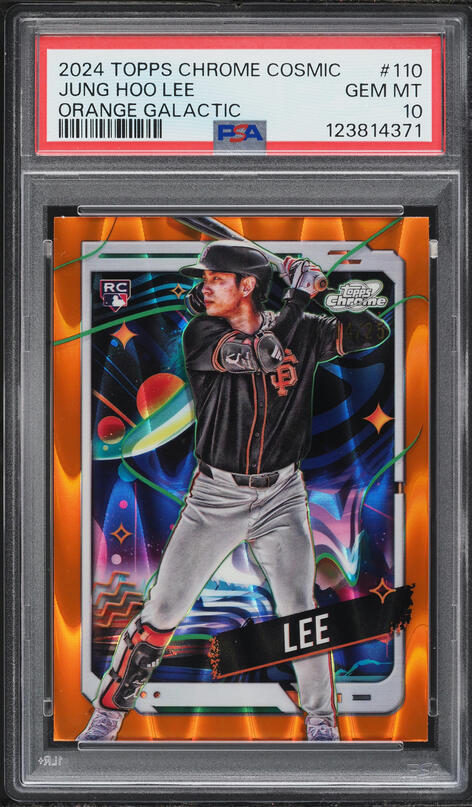2024 Topps Chrome Cosmic Orange Galactic Jung Hoo Lee ROOKIE /25
