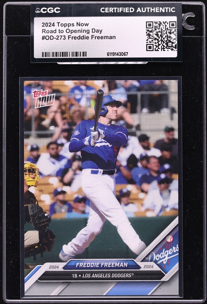 2024 Topps Now Road To Opening Day Freddie Freeman #OD-273 CGC AUTH