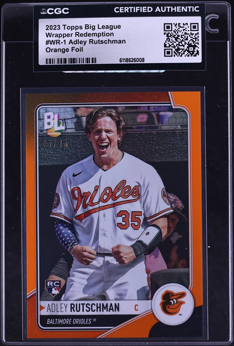 2023 Topps Big League Wrapper Redemption Orange Foil Adley