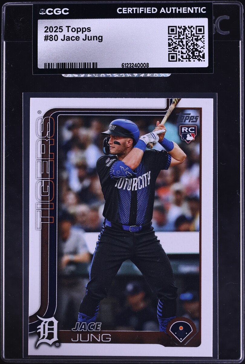 2025 Topps Jace Jung ROOKIE #80 CGC AUTH
