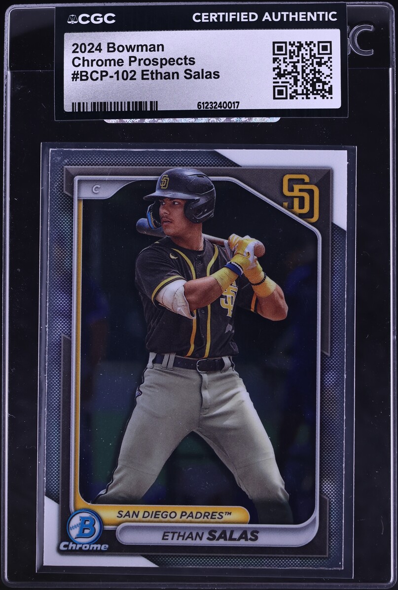 2024 Bowman Chrome Ethan Salas PROSPECT #BCP-102 CGC AUTH
