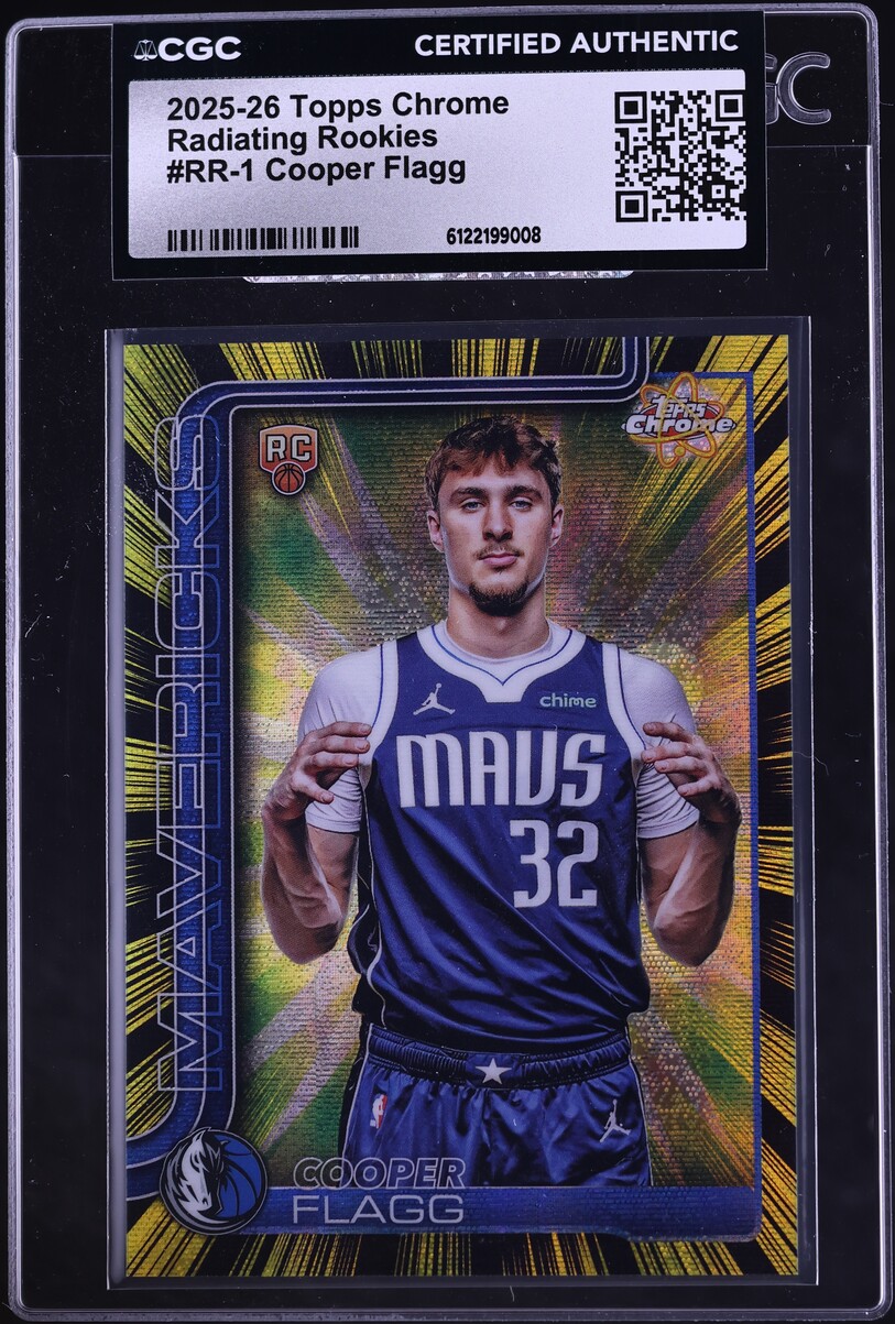 2025 Topps Chrome Radiating Cooper Flagg ROOKIE #RR-1 CGC AUTH
