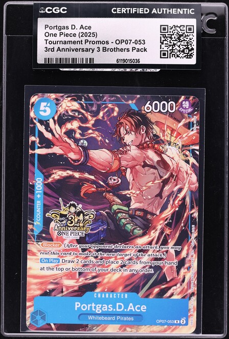 2025 One Piece Championship '25-26 Celebration Pack Portgas D. Ace