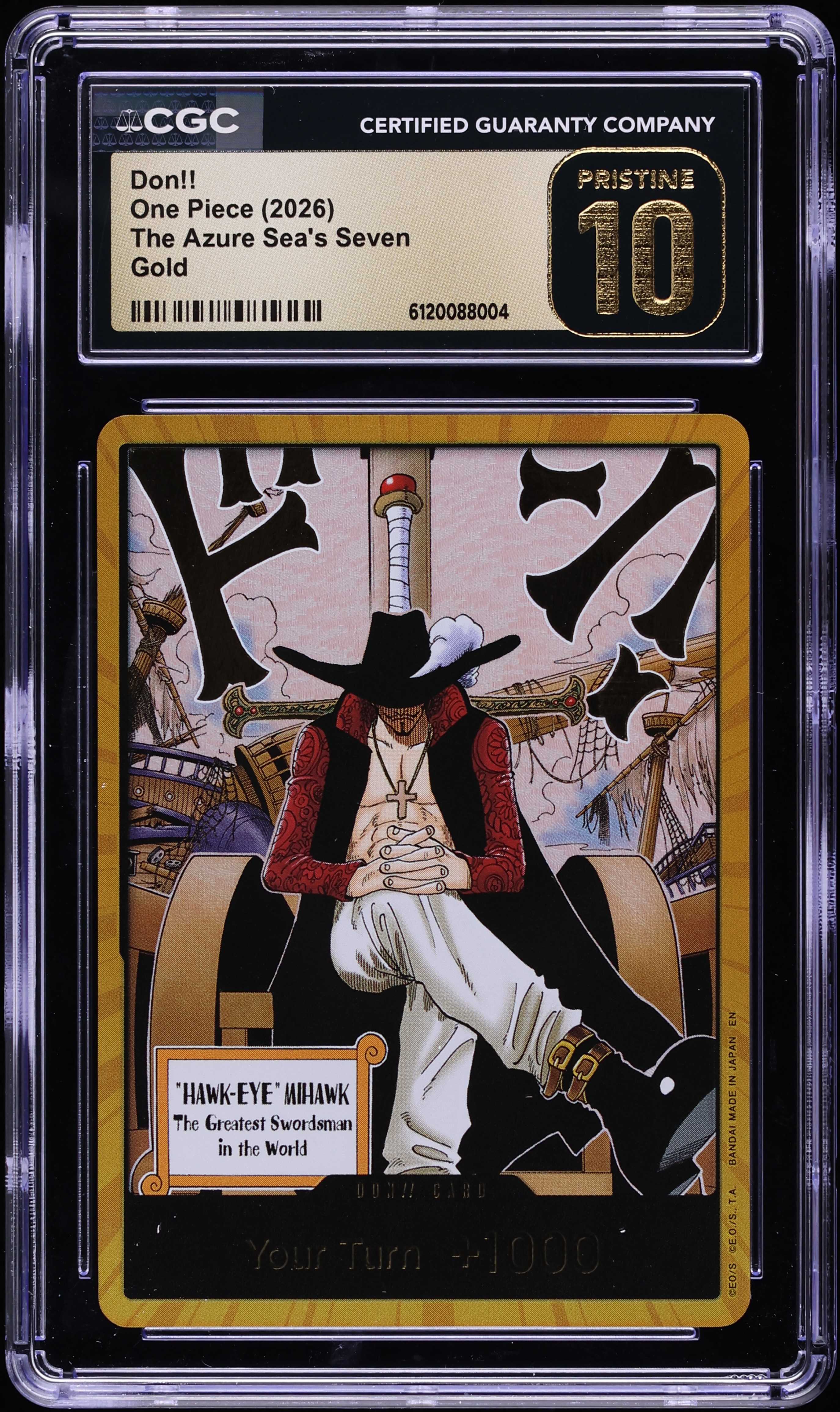 【PSA10】　GC/S16-026S　魅惑のビーチ 祭 2026 One Piece The Azure Sea's Seven Gold Don!! CGC 10 PRISTINE on