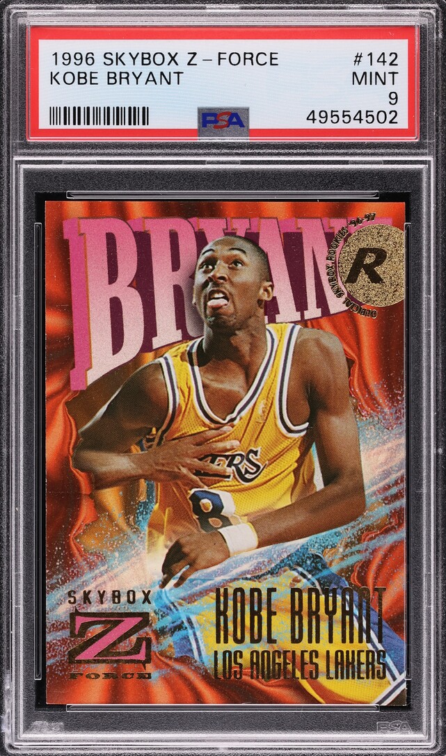 1996 Skybox Z-Force Kobe Bryant ROOKIE #142 PSA 9 MINT
