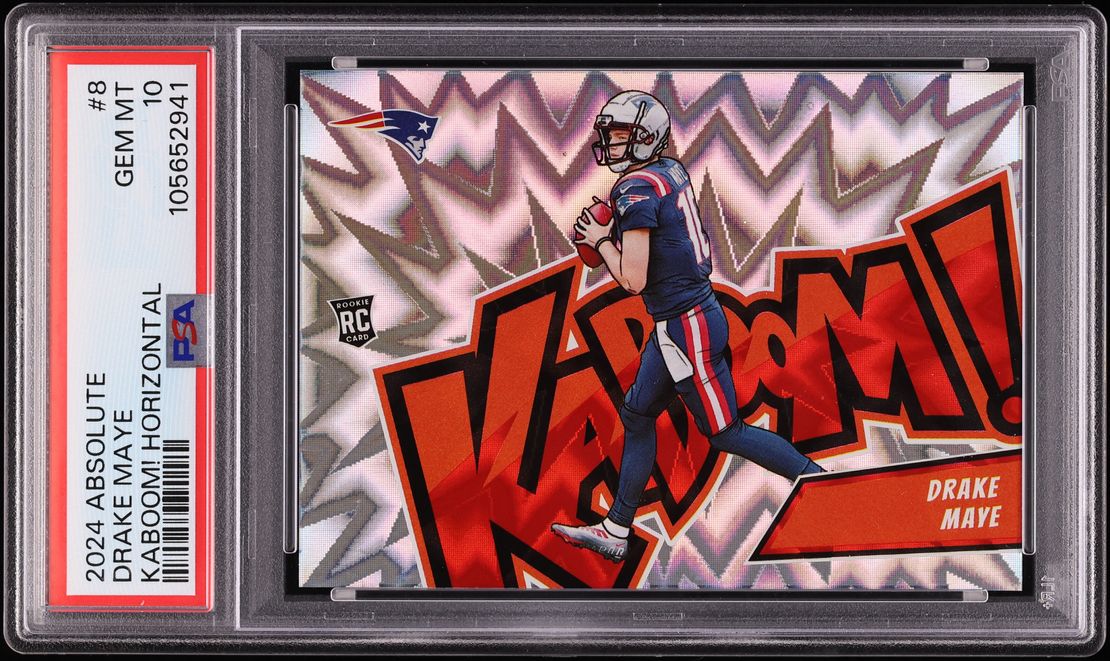 2024 Absolute Kaboom! Horizontal Drake Maye ROOKIE #8 PSA 10 GEM MINT