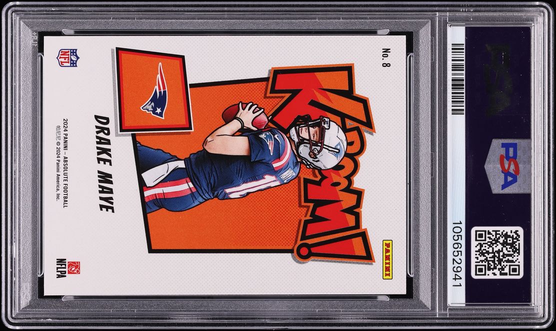 2024 Absolute Kaboom! Horizontal Drake Maye ROOKIE #8 PSA 10 GEM MINT