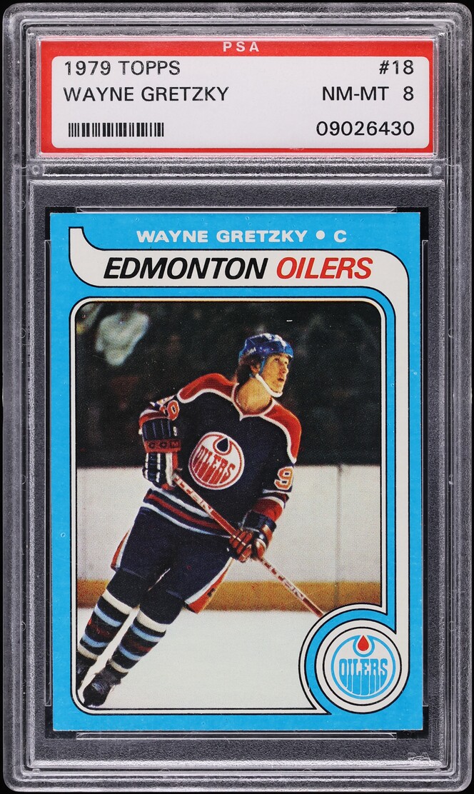 1979 Topps Hockey Wayne Gretzky ROOKIE #18 PSA 8 NM-MT