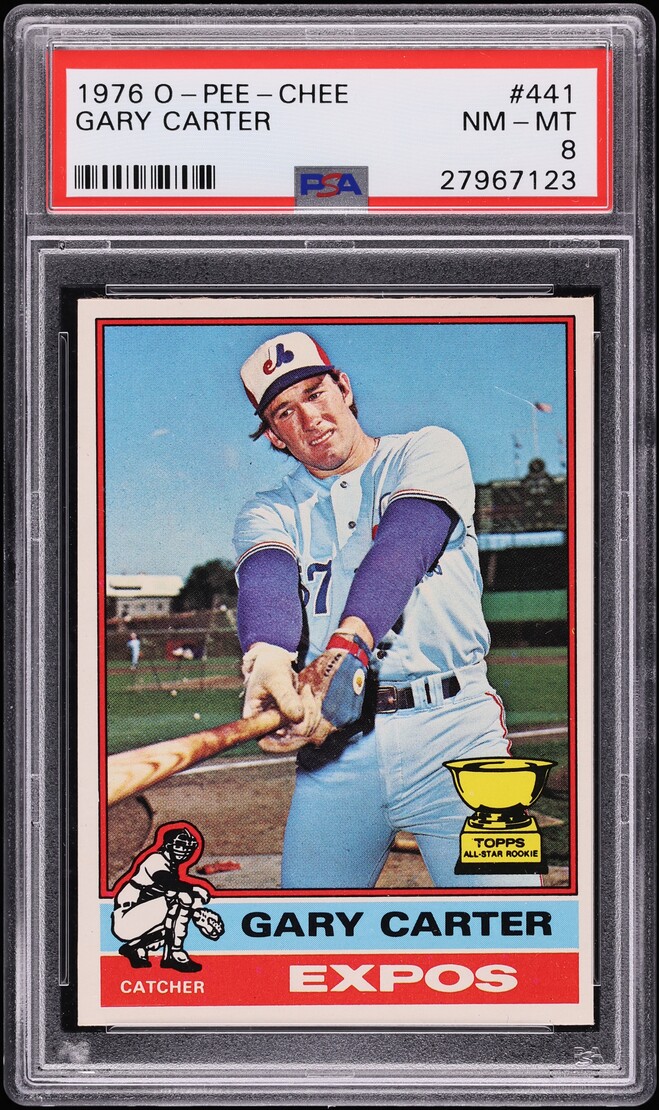1976 O-Pee-Chee Gary Carter #441 PSA 8 NM-MT