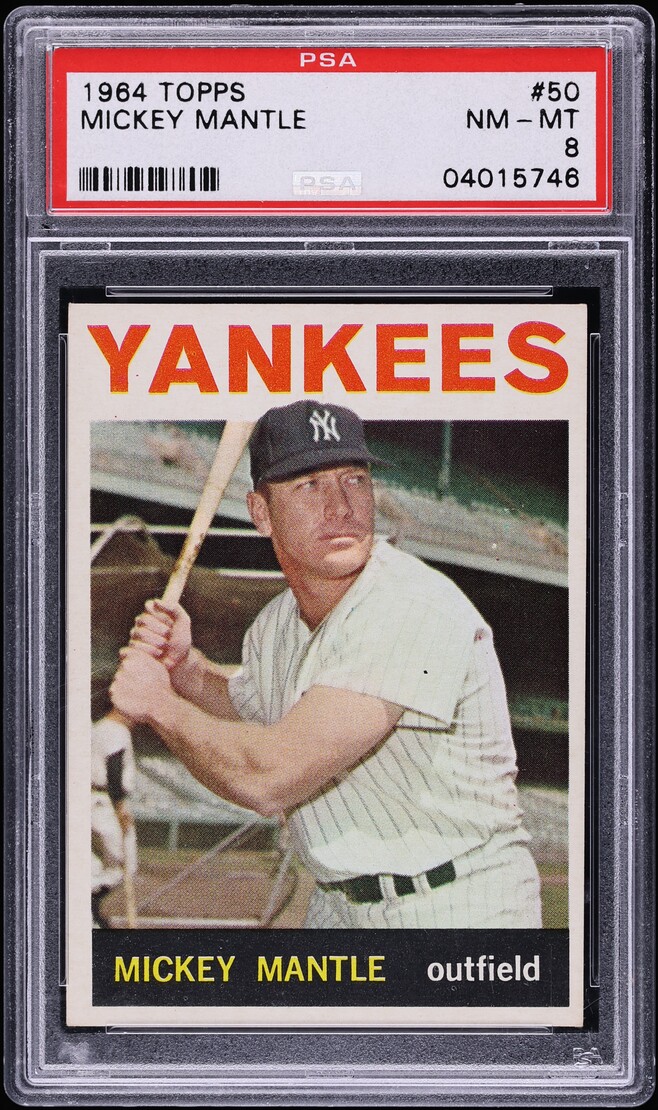 1964 Topps Mickey Mantle #50 PSA 8 NM-MT