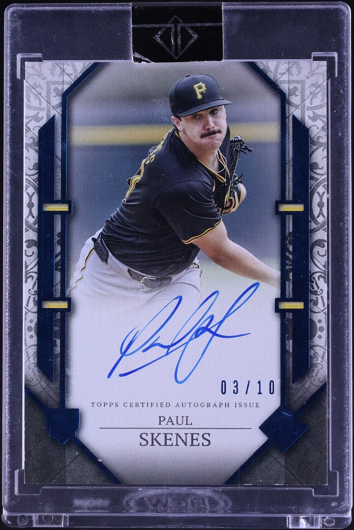 2024 Topps Transcendent Collection Showcase Blue Paul Skenes ROOKIE AUTO /10 #RSA-PS