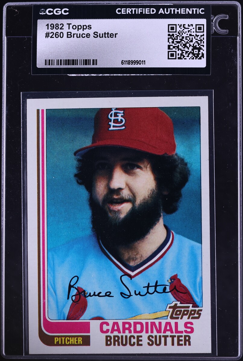 1982 Topps Bruce Sutter #260 CGC AUTH