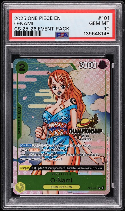 2025 One Piece Japanese Judge Promotion Pack Vol. 1 O-Nami #002