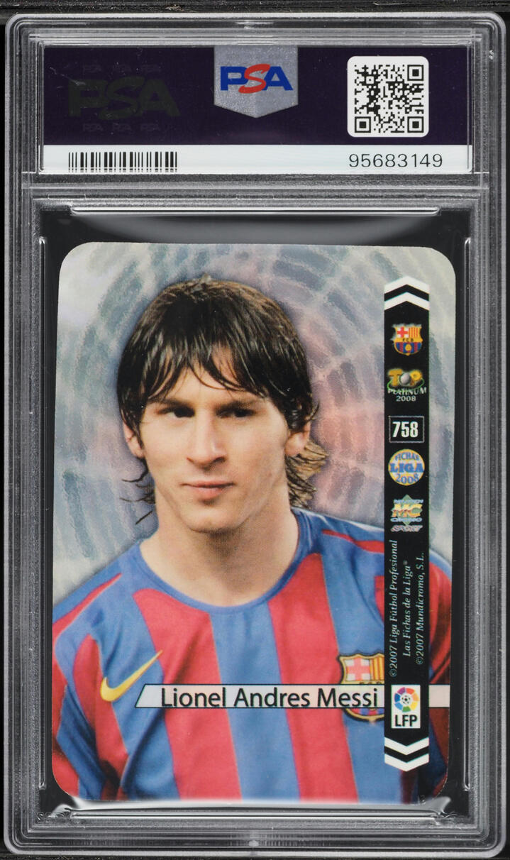 2007 Mundi Cromo Las Fichas De La Liga Security Vertical Lionel