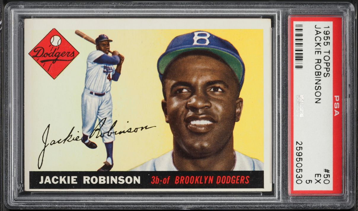 1955 Topps Jackie Robinson #50 PSA 5 EX