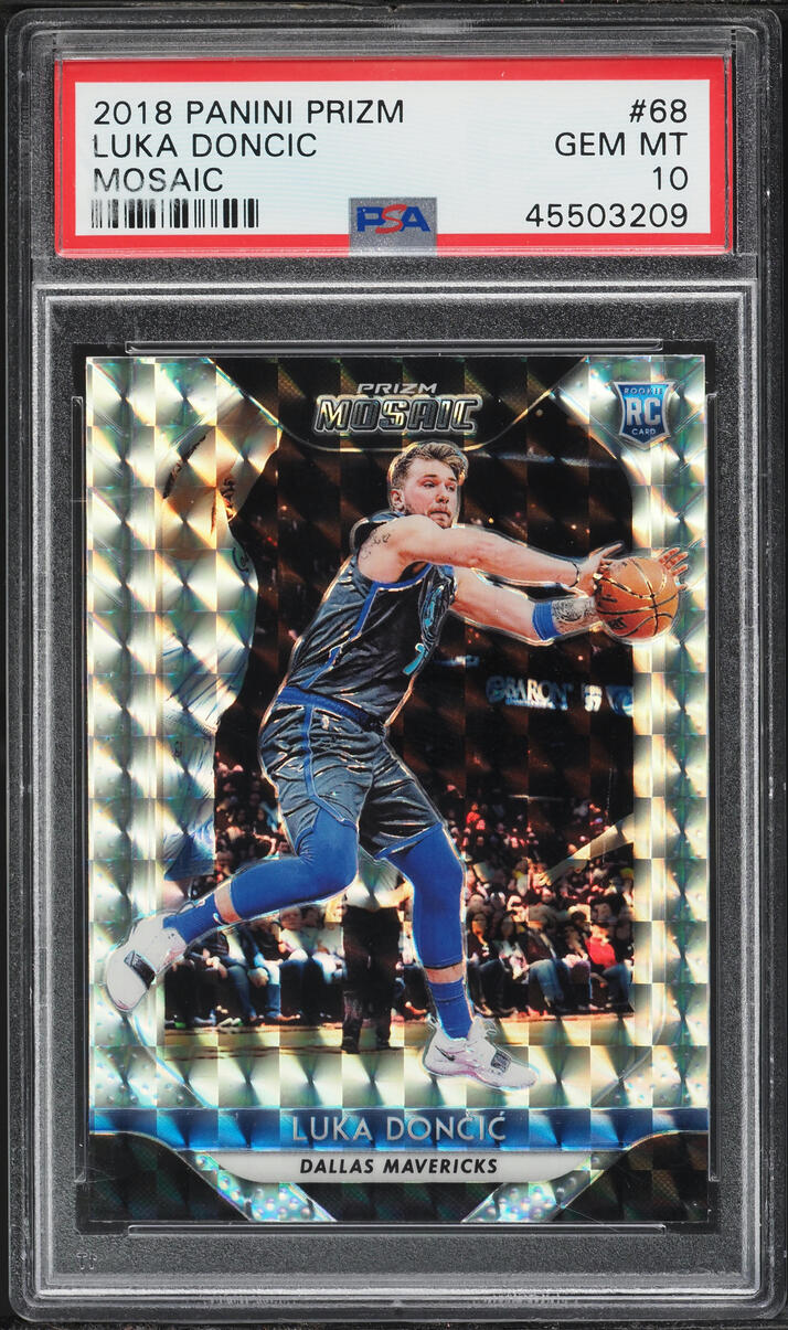 2018 Panini Prizm Mosaic Luka Doncic ROOKIE #68 PSA 10 GEM MINT