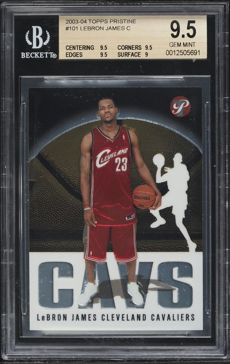 2003 Topps Pristine LeBron James ROOKIE #101 BGS 9.5 GEM MINT
