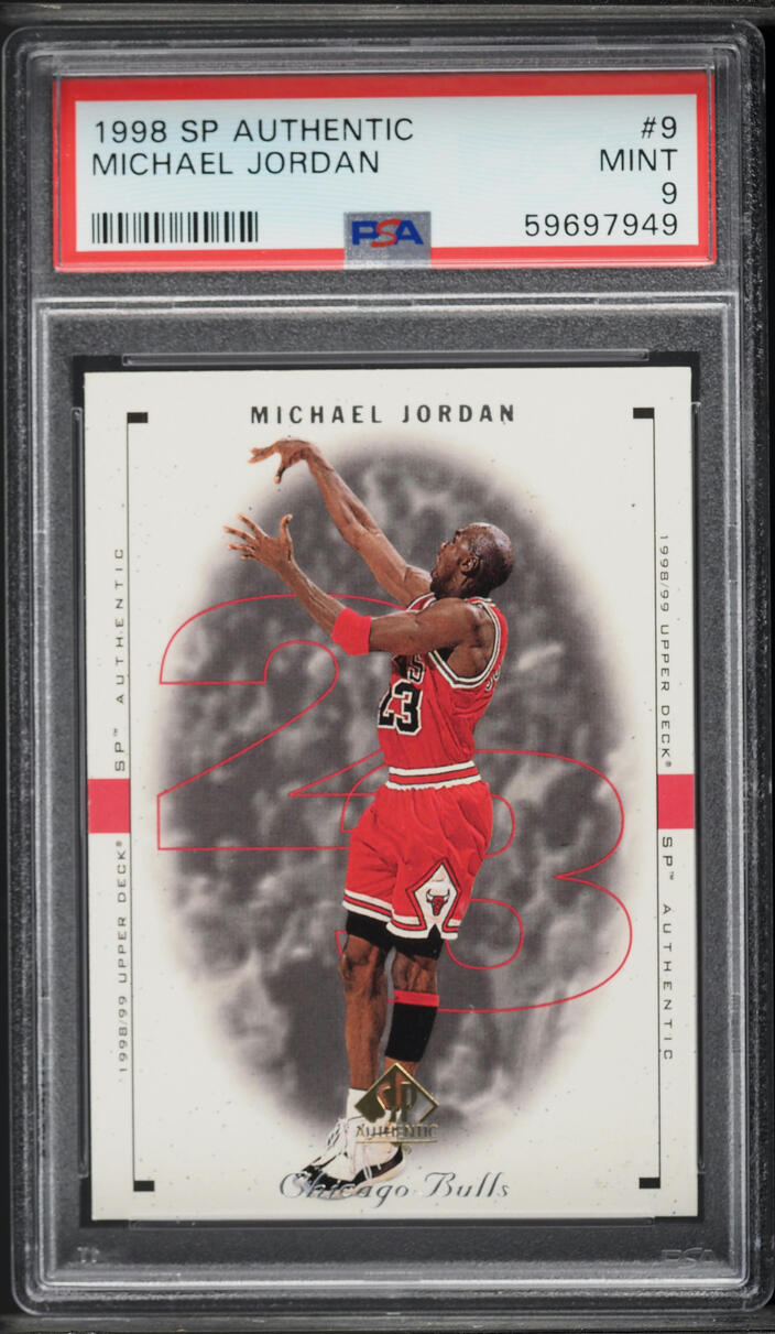 1998 SP Authentic Michael Jordan #9 PSA 9 MINT