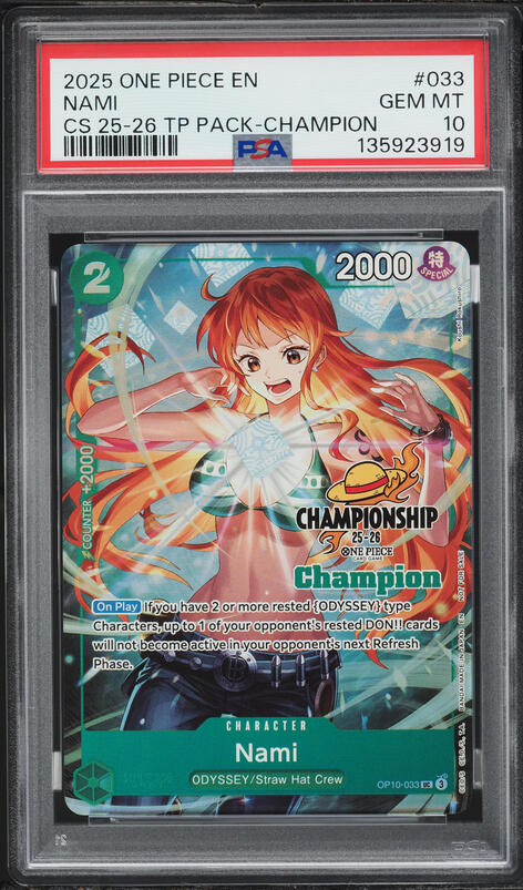 2025 One Piece Japanese 3rd Anniversary Set Nami #054 PSA 10 GEM