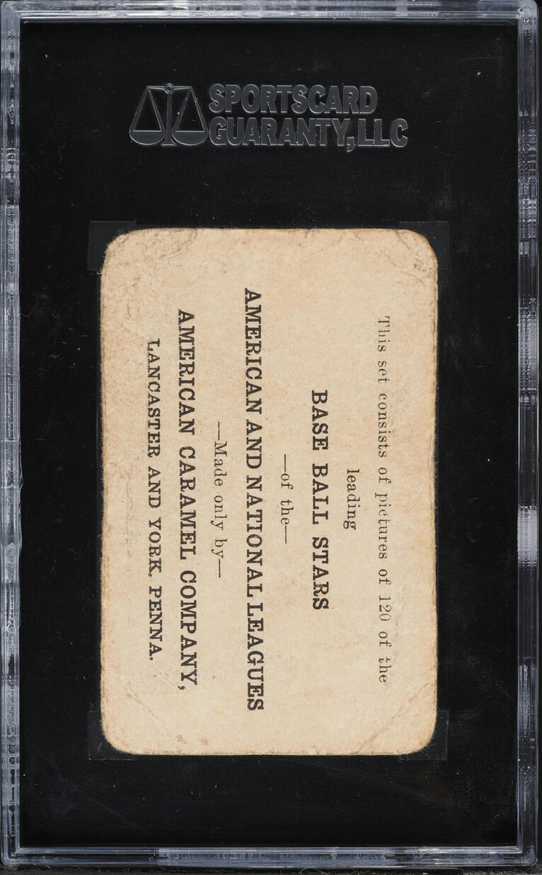 1922 E121 American Caramel Series Of 120 Babe Ruth HOLDING BALL SGC 1.5 FR
