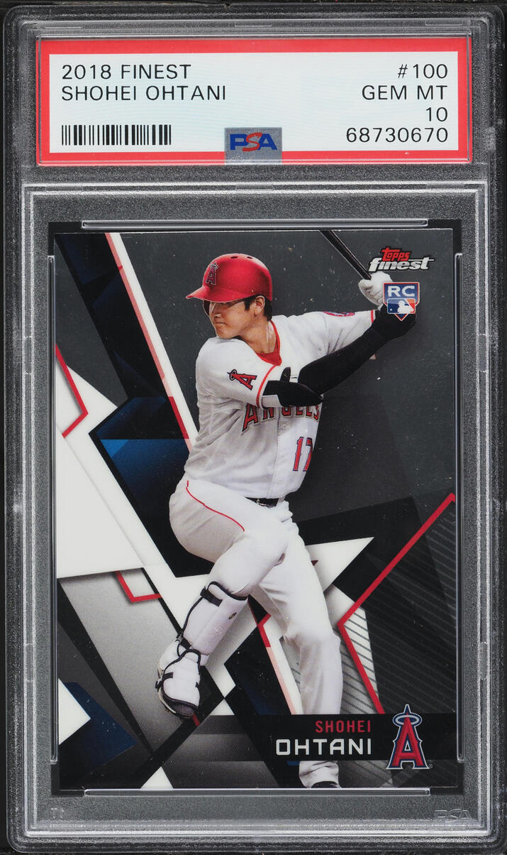 2018 Finest Shohei Ohtani ROOKIE #100 PSA 10 GEM MINT
