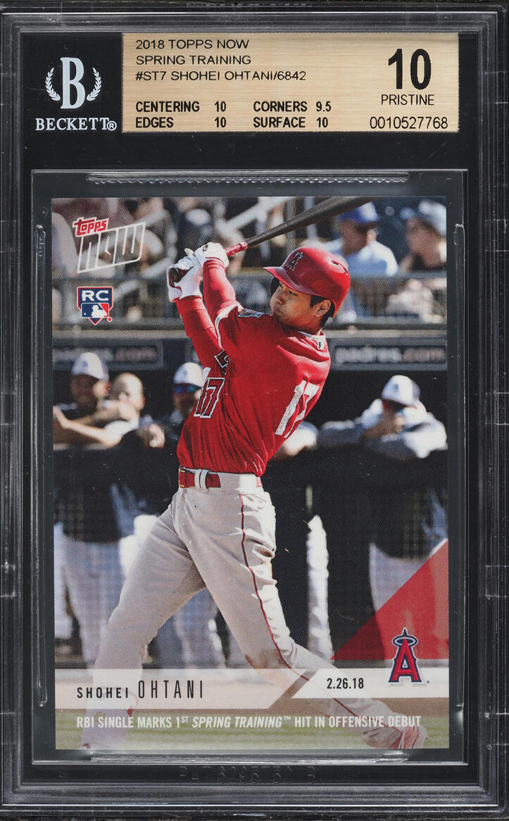 2018 Topps Now Shohei Ohtani #32(PSA満点) 2018 TOPPS NOW MOMENT OF 