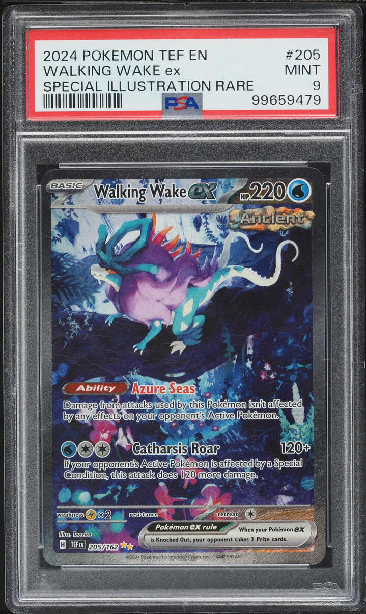 2024 Pokemon Scarlet & Violet Temporal Forces SIR Walking Wake ex #205 PSA 9 MINT