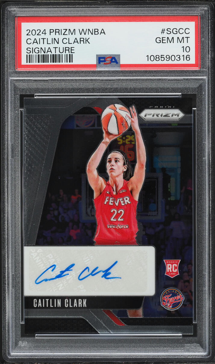 2024 Panini Prizm WNBA Caitlin Clark ROOKIE AUTO #SG-CC PSA 10 GEM MINT