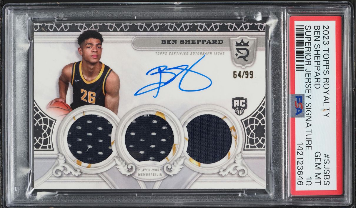 2023 Topps Royalty Superior Ben Sheppard ROOKIE PATCH AUTO /99 