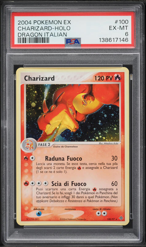 2004 Pokemon Japanese Bandai Carddass Zukan Holo Charizard #FL003