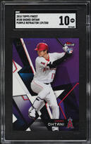 2018 Finest Purple Refractor Shohei Ohtani ROOKIE /250 #100 SGC 10