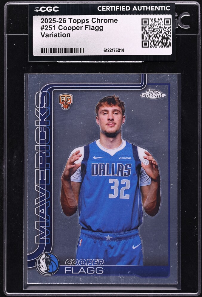 2025 Topps Chrome Variation Cooper Flagg ROOKIE #251 CGC AUTH