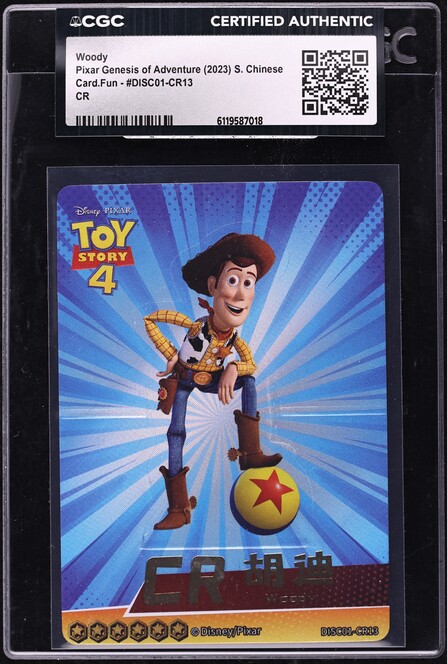 2025 Topps Chrome Disney Superfractor Toy Story Woody 1/1 #89 PSA
