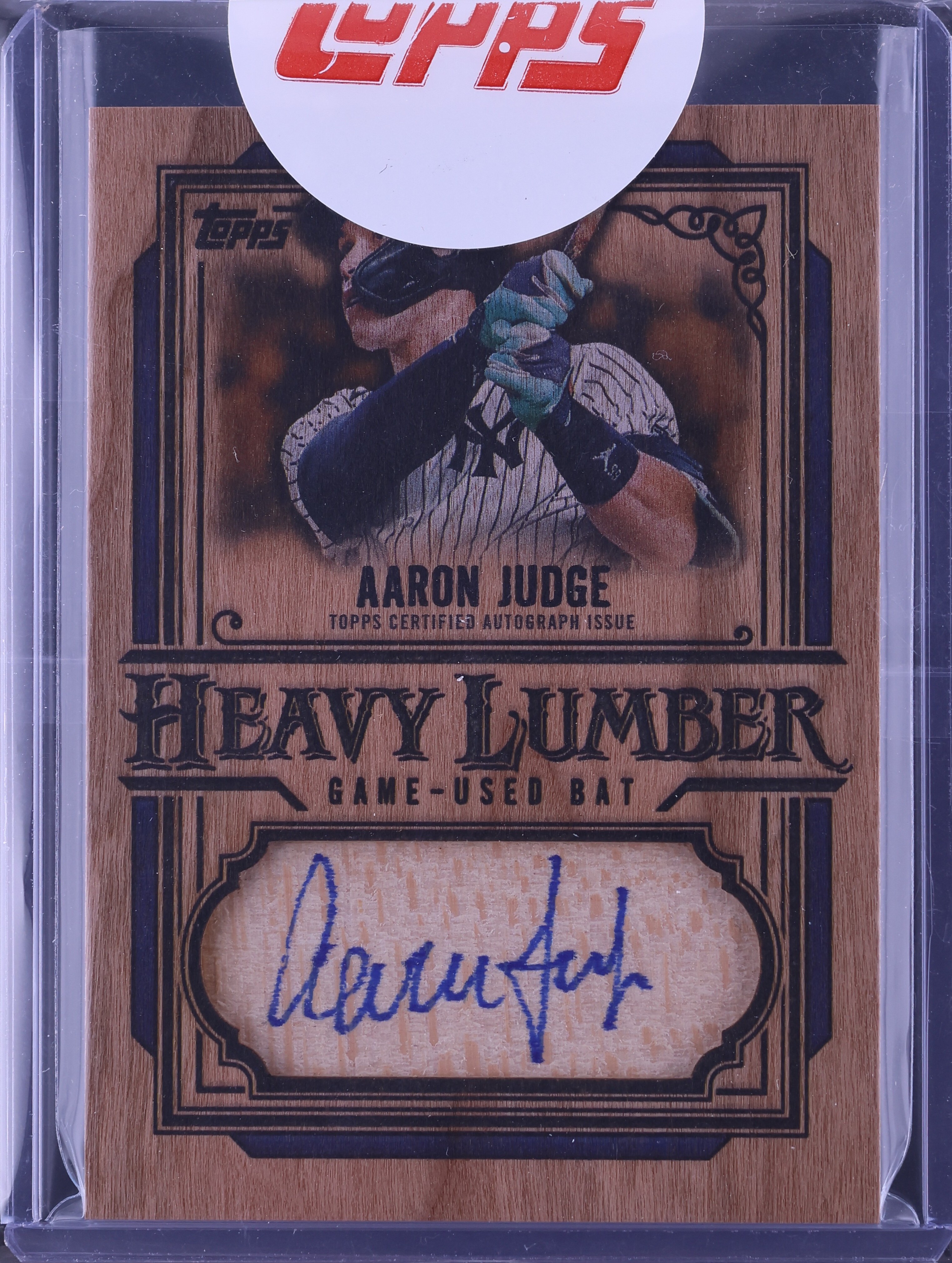 2025 Topps Heavy Lumber Aaron Judge RELIC AUTO #HLAR2-AJ CGC AUTH 