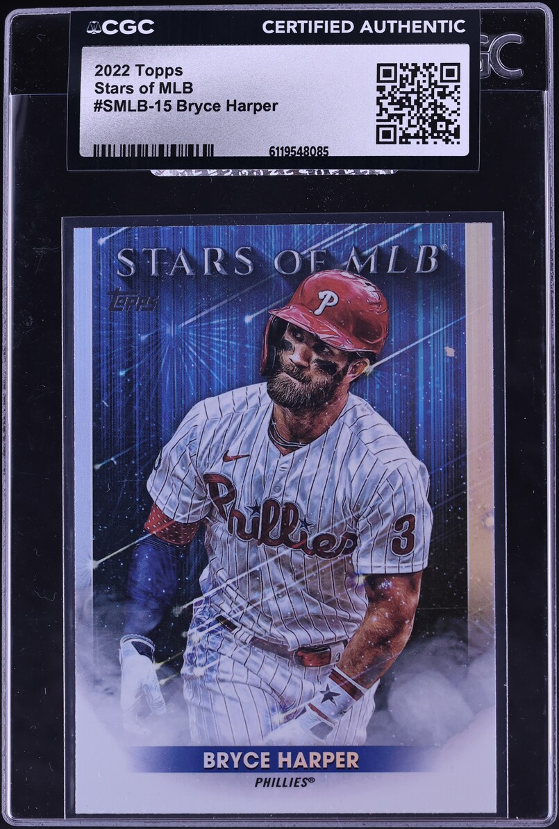 2022 Topps Stars Of MLB Bryce Harper #SMLB-15 CGC AUTH