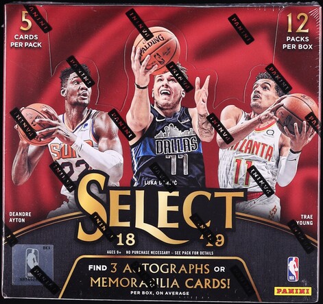 2018 Panini Select Basketball FOTL Sealed Hobby Box, 12ct Packs