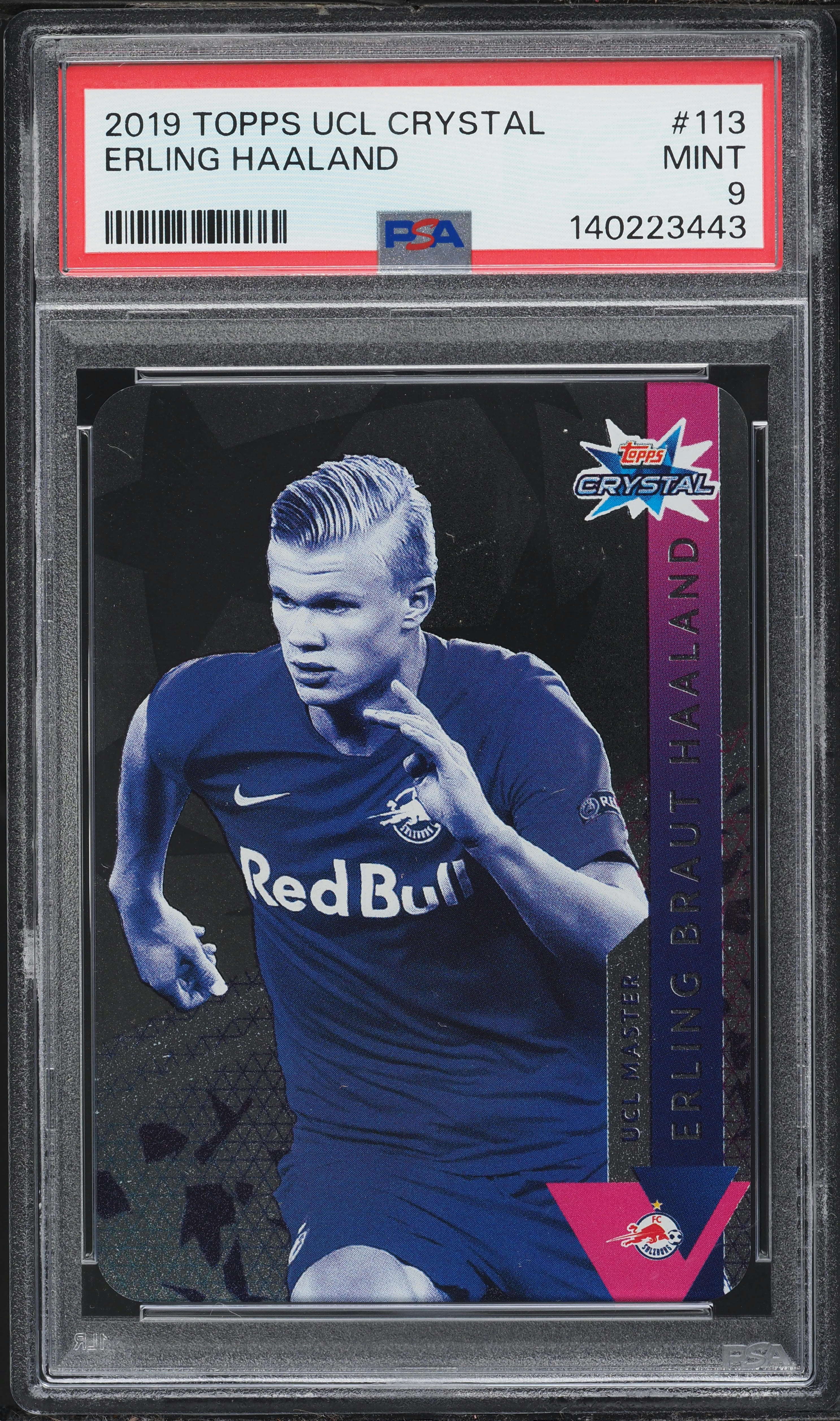 2019 Topps UEFA Champions League Crystal Erling Haaland ROOKIE