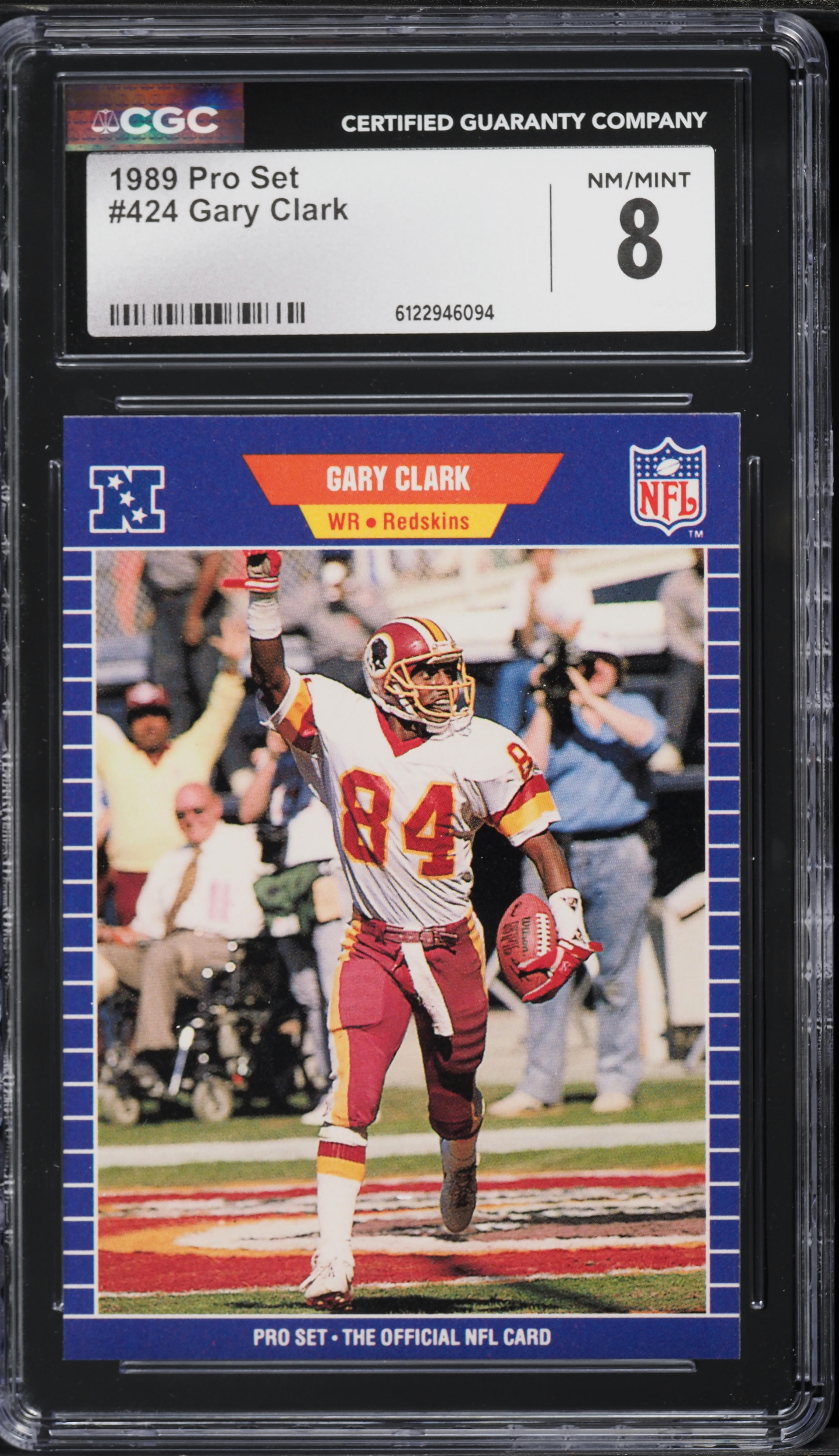 1989 Pro Set Football Gary Clark #424 PSA 9