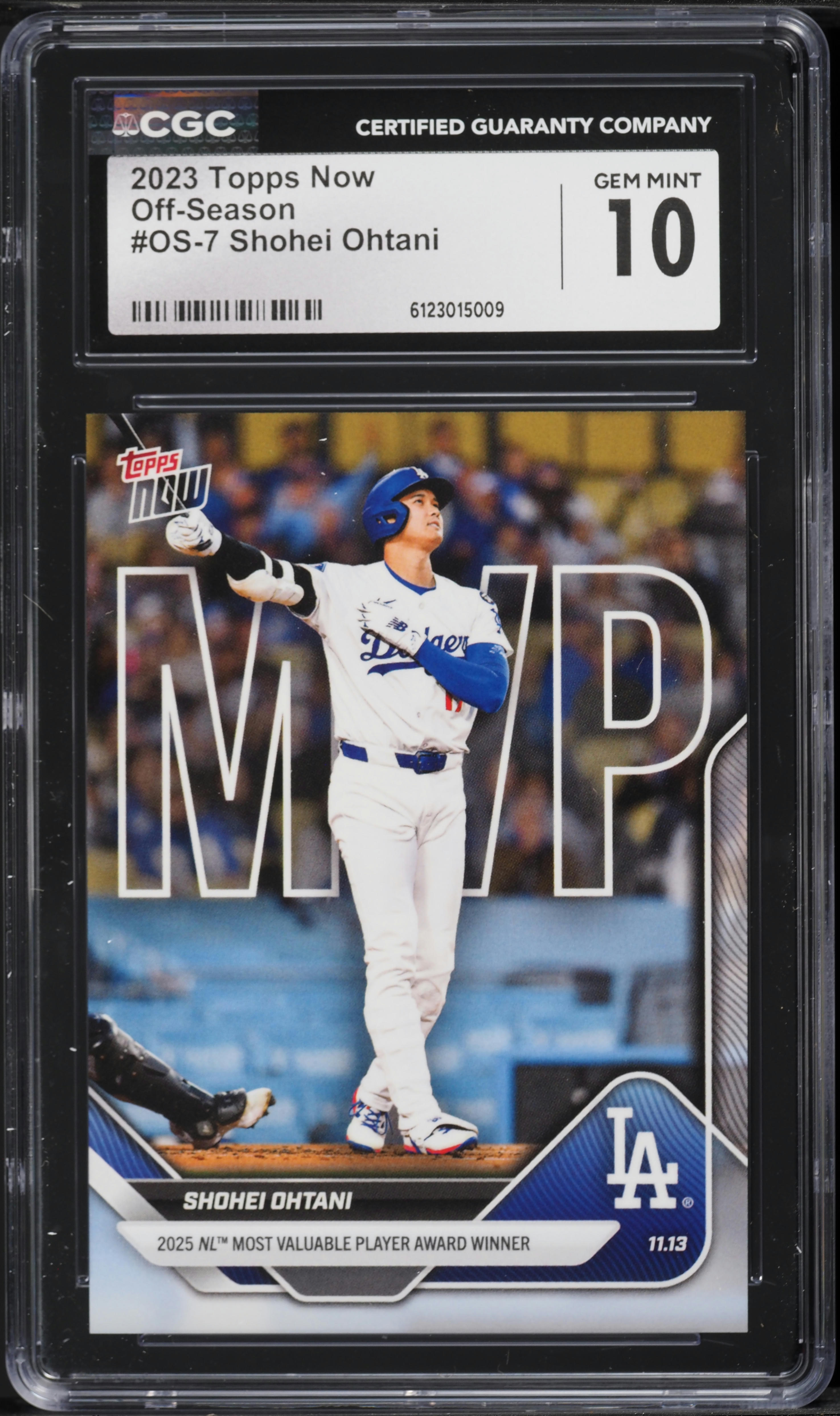 2023 Topps Now Off-Season Shohei Ohtani #OS-7 CGC 10 GEM MINT on