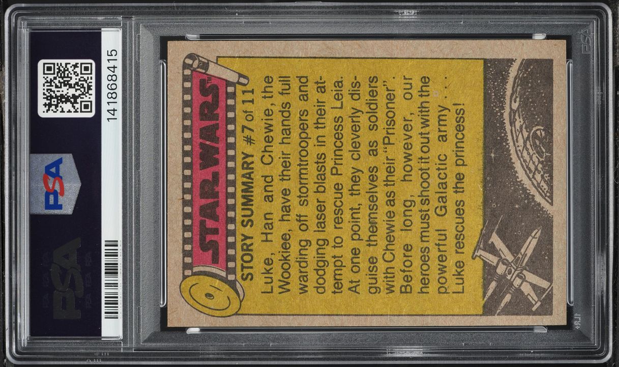 1977 Topps Star Wars Mark Hamill In Control Room #61 PSA 8 NM-MT