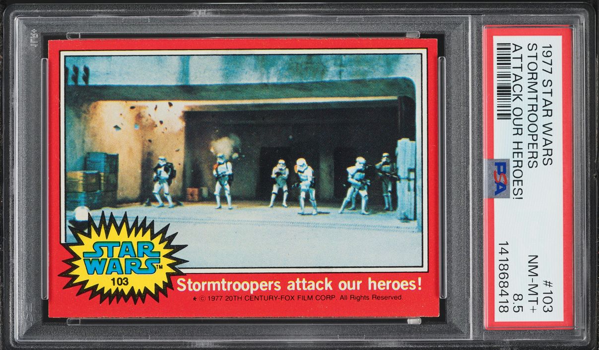 1977 Topps Star Wars Stormtroopers Attack Our Heroes! #103 PSA 8.5 NM-MT+
