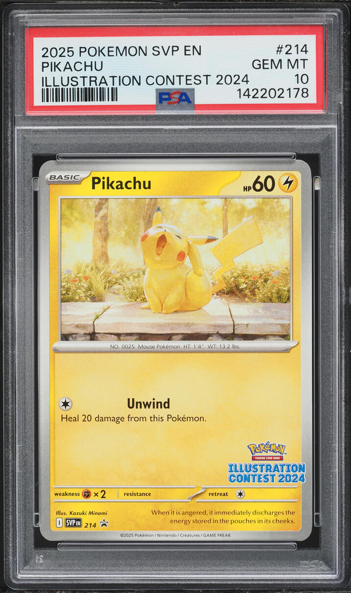 2025 Pokemon Scarlet & Violet Promo Illustration Contest Pikachu
