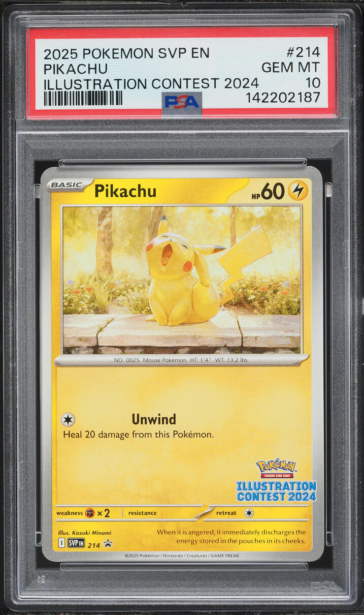 2025 Pokemon Scarlet & Violet Promo Illustration Contest Pikachu