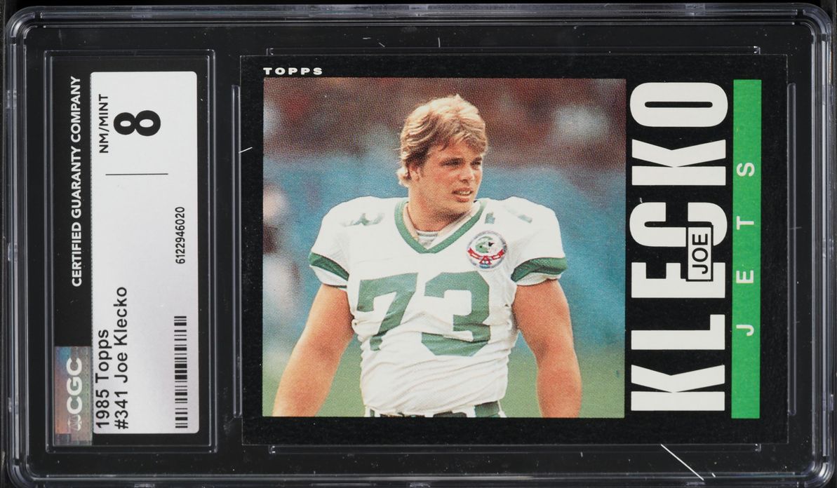 1985 Topps Football Joe Klecko #341 CGC 8 NM-MT