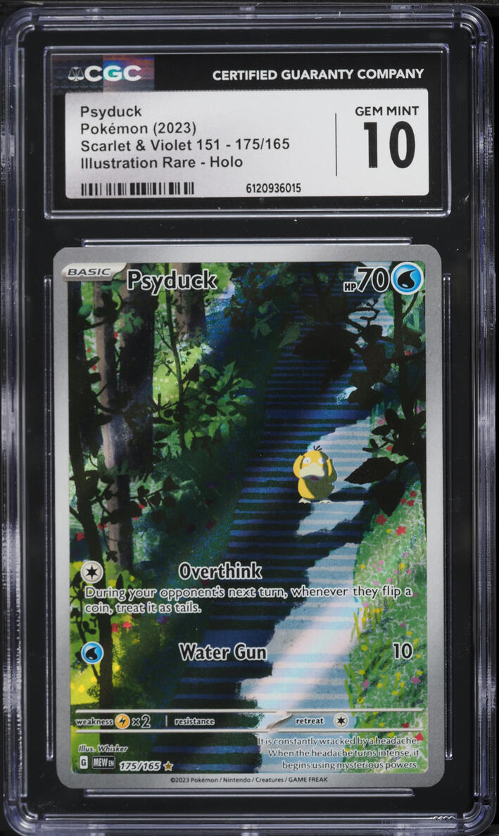 2023 Pokemon Scarlet & Violet 151 IR Psyduck #175 CGC 10 GEM MINT