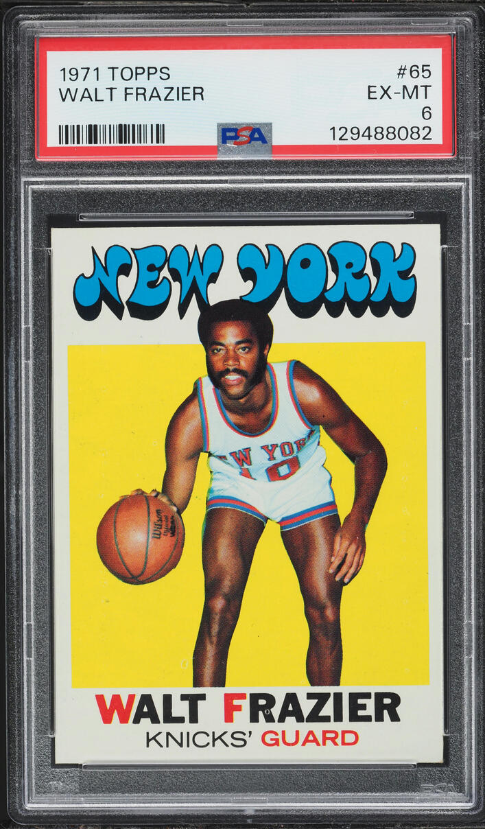1971 Topps Basketball Walt Frazier #65 PSA 6 EXMT