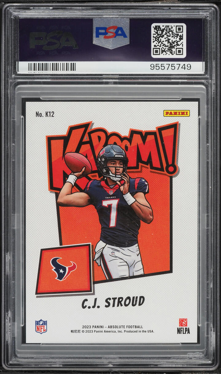 2023 Absolute Kaboom! Vertical C.J. Stroud ROOKIE #K12 PSA 10 GEM MINT