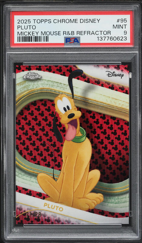 2025 Topps Chrome Disney Pluto 95th Anniversary Pluto #PL-1 CGC 10