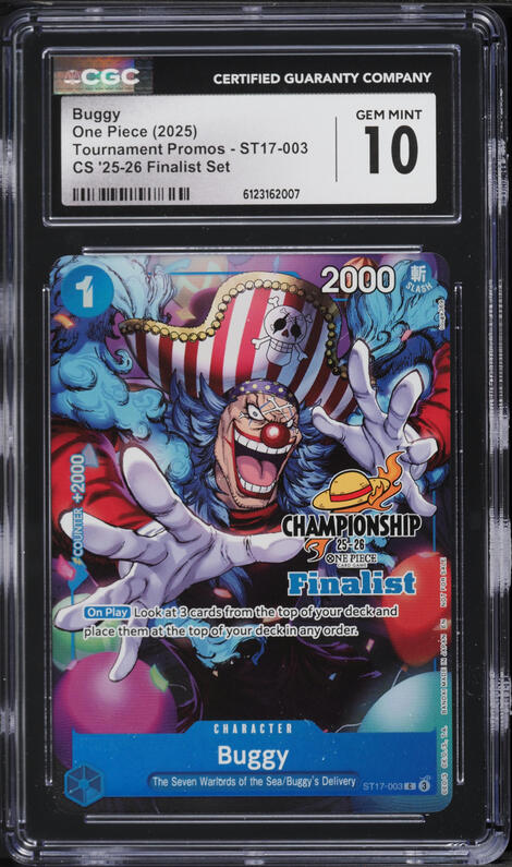 2025 One Piece 2nd Anniversary Set Leader Buggy #OP09-042 PSA 10