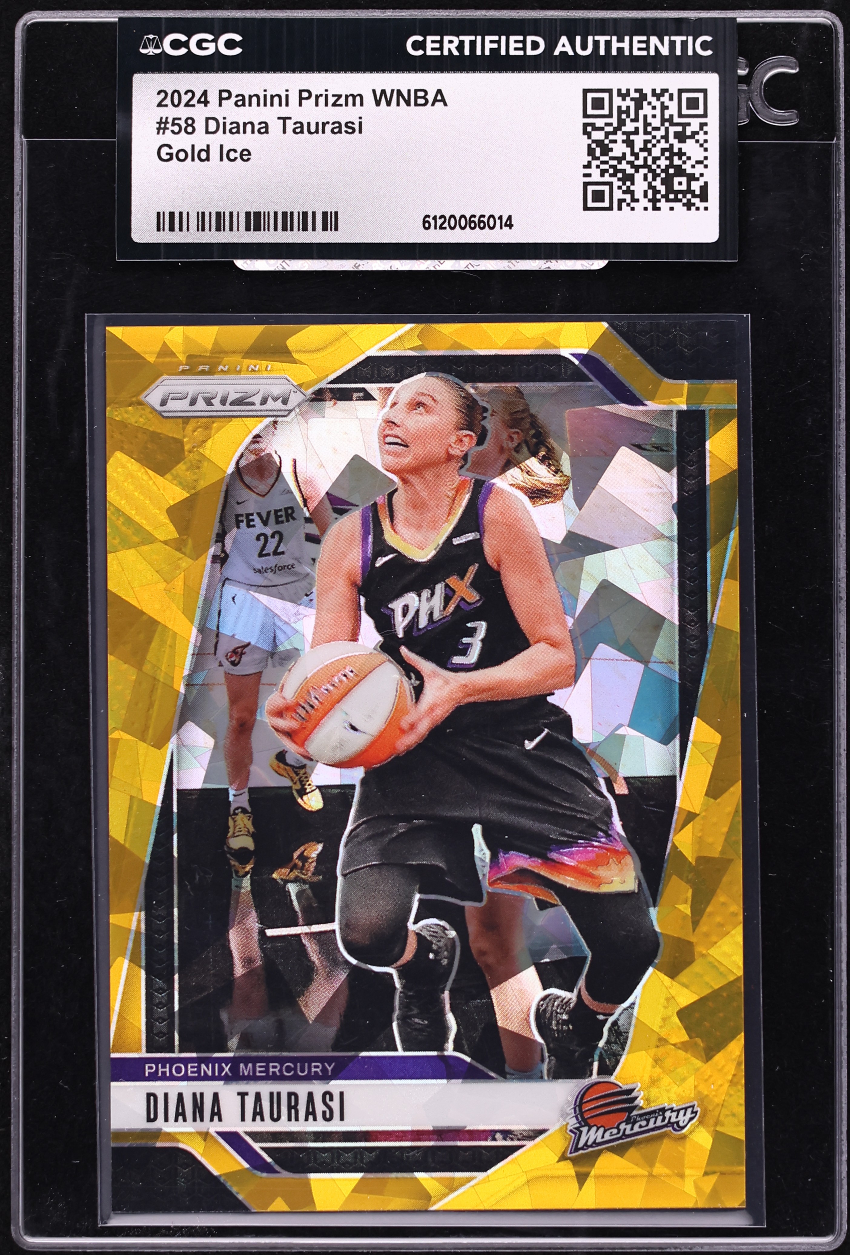2024 Panini Prizm WNBA Gold Ice Diana Taurasi JERSEY # 3/10 #58